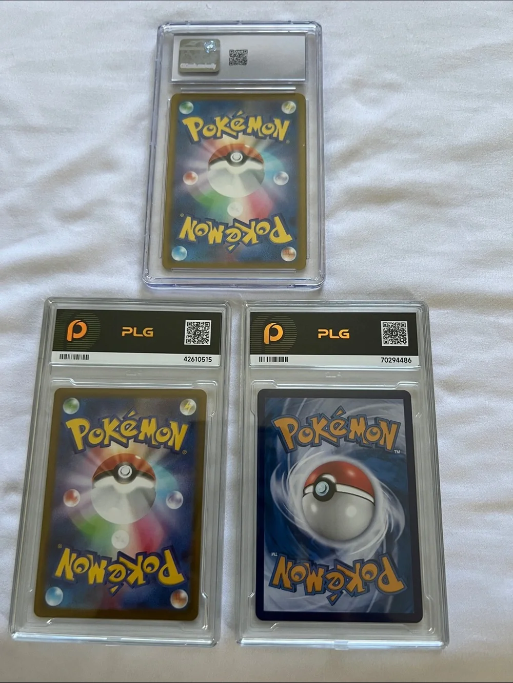 Pokemon Graded Trading Cards — Gold, Black and Purple Accents